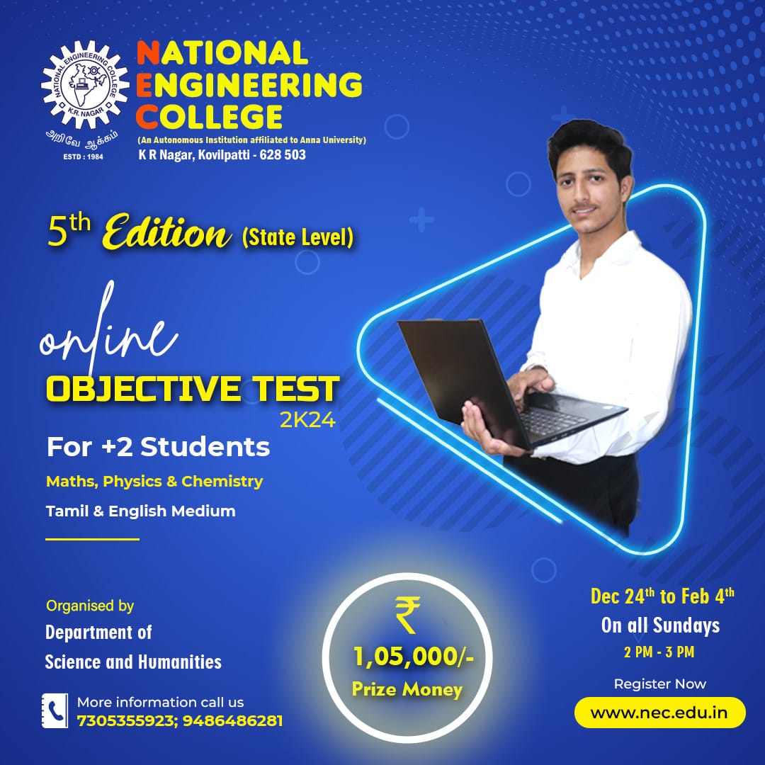 ONLINE OBJECTIVE TEST 2K24